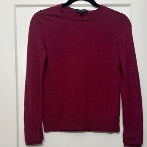 Banana Republic 100% Merino Wool - Deep Red Crewneck Sweater
